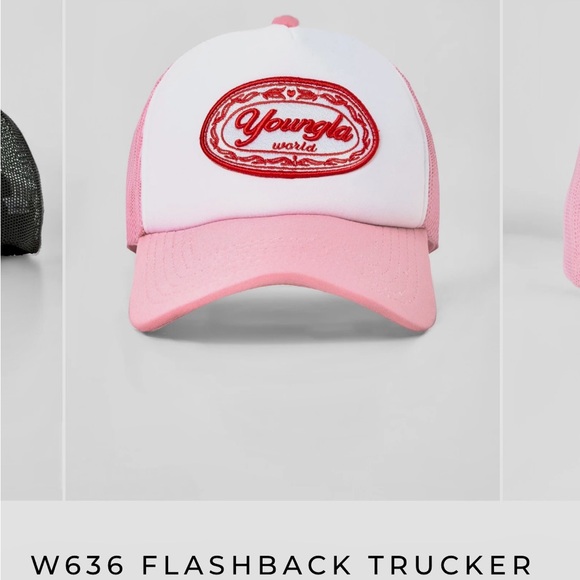 YoungLA Light Pink Mesh trucker hat, brand new - Picture 2 of 6